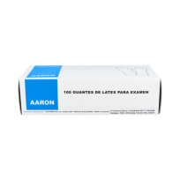 Aaron guantes látex T-M 100uds